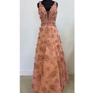 Sherri Hill 3D Flower Dress